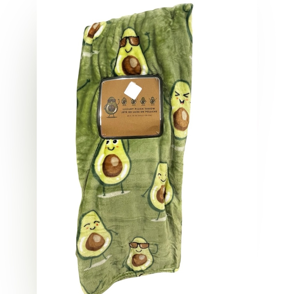 *NEW* Avocado Plush Blanket Throw
